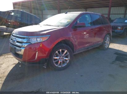 2014 FORD EDGE SEL Red  Gasoline 2FMDK3JC8EBA49681 photo #3