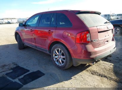 2014 FORD EDGE SEL Red  Gasoline 2FMDK3JC8EBA49681 photo #4