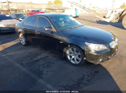 2007 BMW 550I Black  Gasoline WBANB53517CP06047 photo #1