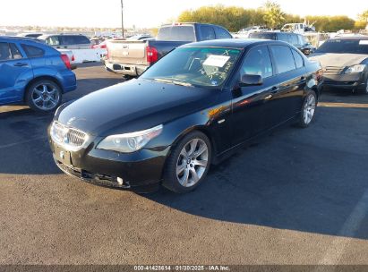 2007 BMW 550I Black  Gasoline WBANB53517CP06047 photo #3