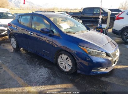 2019 NISSAN LEAF S Blue  Electric 1N4AZ1CP7KC300165 photo #1