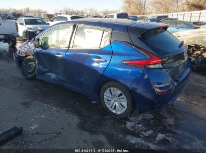 2019 NISSAN LEAF S Blue  Electric 1N4AZ1CP7KC300165 photo #4