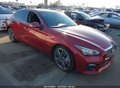 2015 INFINITI Q50 HYBRID SPORT Red  Hybrid JN1AV7AP7FM790072 photo #1