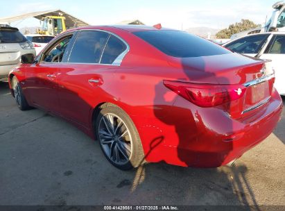 2015 INFINITI Q50 HYBRID SPORT Red  Hybrid JN1AV7AP7FM790072 photo #4