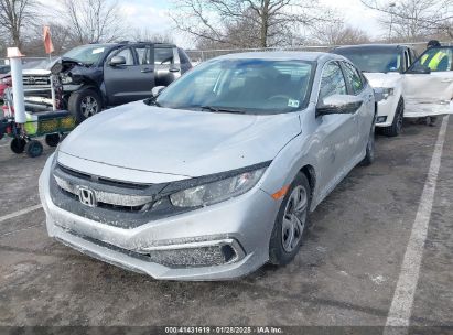 2020 HONDA CIVIC LX Gray  Gasoline 2HGFC2F66LH524490 photo #3