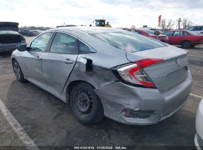 2020 HONDA CIVIC LX Gray  Gasoline 2HGFC2F66LH524490 photo #4