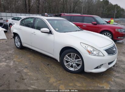 2012 INFINITI G37 X White  Gasoline JN1CV6AR9CM678941 photo #1