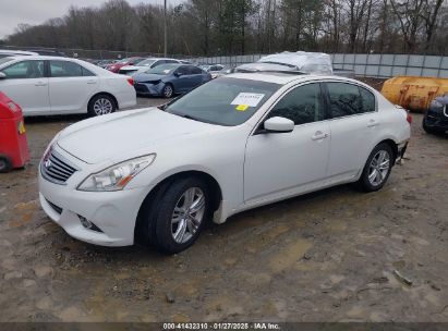 2012 INFINITI G37 X White  Gasoline JN1CV6AR9CM678941 photo #3