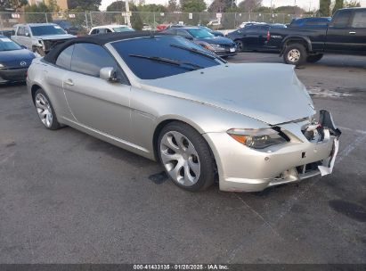 2004 BMW 645CI Gray  Gasoline WBAEK73414B260034 photo #1