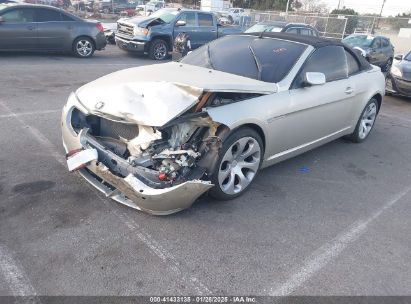 2004 BMW 645CI Gray  Gasoline WBAEK73414B260034 photo #3