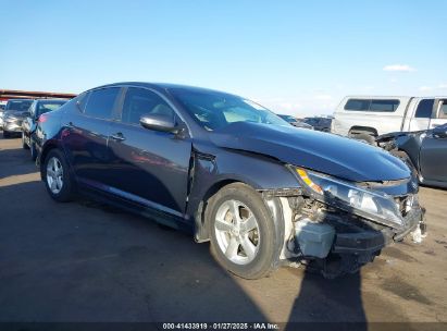 2015 KIA OPTIMA LX Blue  Gasoline KNAGM4A74F5570341 photo #1