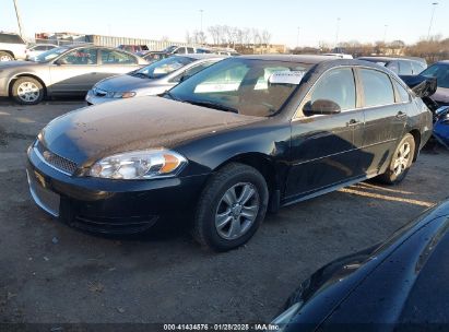 2014 CHEVROLET IMPALA LIMITED LS Black  Gasoline 2G1WA5E31E1163557 photo #3