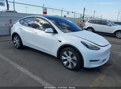 2024 TESLA MODEL Y LONG RANGE DUAL MOTOR ALL-WHEEL DRIVE/RWD White  Electric 7SAYGDED1RF004738 photo #1