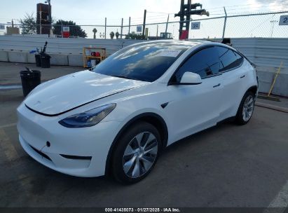 2024 TESLA MODEL Y LONG RANGE DUAL MOTOR ALL-WHEEL DRIVE/RWD White  Electric 7SAYGDED1RF004738 photo #3