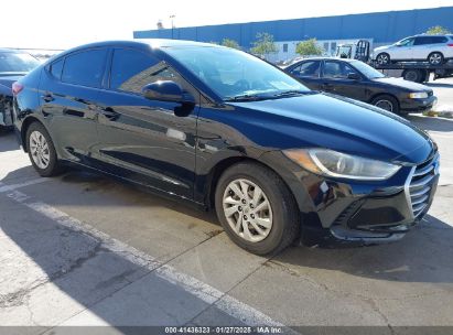 2017 HYUNDAI ELANTRA SE Black  Gasoline 5NPD74LF3HH166239 photo #1