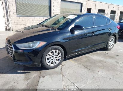 2017 HYUNDAI ELANTRA SE Black  Gasoline 5NPD74LF3HH166239 photo #3