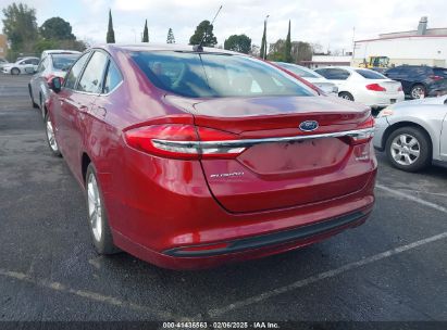 2018 FORD FUSION HYBRID SE Red  Hybrid 3FA6P0LU8JR227464 photo #4