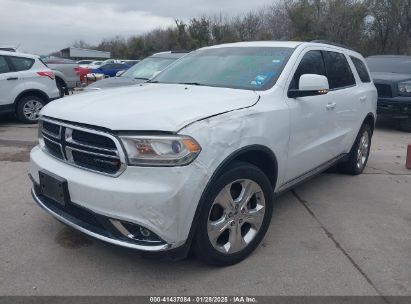 2014 DODGE DURANGO LIMITED White  Flexible Fuel 1C4RDJDG3EC358076 photo #3