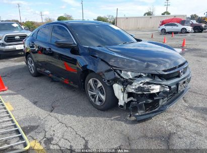 2019 HONDA CIVIC LX Black  Gasoline 2HGFC2F66KH529493 photo #1