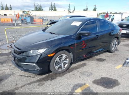 2019 HONDA CIVIC LX Black  Gasoline 2HGFC2F66KH529493 photo #3