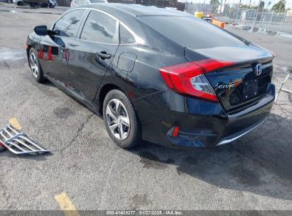 2019 HONDA CIVIC LX Black  Gasoline 2HGFC2F66KH529493 photo #4