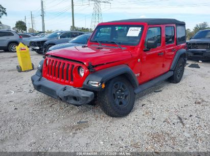 2018 JEEP WRANGLER UNLIMITED SPORT 4X4 Red  Gasoline 1C4HJXDG6JW139791 photo #3