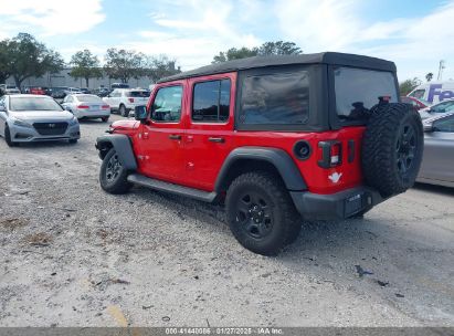 2018 JEEP WRANGLER UNLIMITED SPORT 4X4 Red  Gasoline 1C4HJXDG6JW139791 photo #4