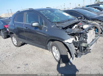 2017 CHEVROLET TRAX LT Gray  Gasoline KL7CJPSB3HB243963 photo #1