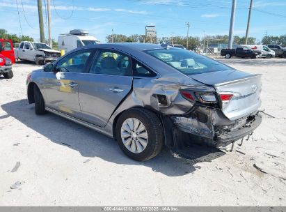 2016 HYUNDAI SONATA HYBRID SE Silver  Hybrid KMHE24L13GA038494 photo #4