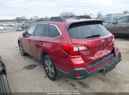 2018 SUBARU OUTBACK 3.6R LIMITED Burgundy  Gasoline 4S4BSENC6J3386079 photo #4