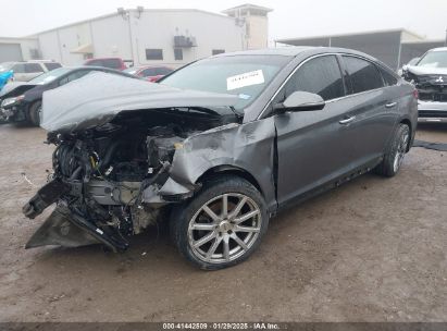 2018 HYUNDAI SONATA LIMITED Gray  Gasoline 5NPE34AF1JH652136 photo #3