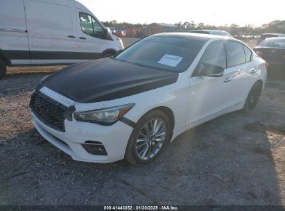 2018 INFINITI Q50 3.0T LUXE White  Gasoline JN1EV7APXJM362748 photo #3