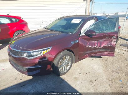 2016 KIA OPTIMA LX Maroon  Gasoline 5XXGT4L34GG111825 photo #3