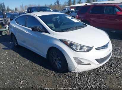 2016 HYUNDAI ELANTRA SE White  Gasoline 5NPDH4AE4GH698525 photo #1