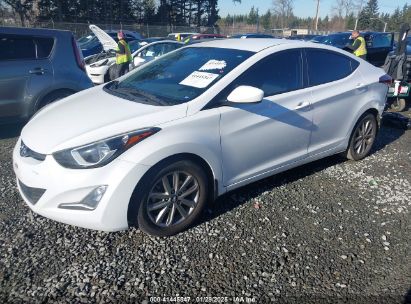 2016 HYUNDAI ELANTRA SE White  Gasoline 5NPDH4AE4GH698525 photo #3