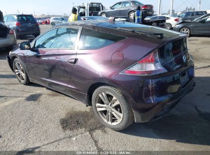 2013 HONDA CR-Z Purple  Hybrid JHMZF1D42DS002169 photo #4