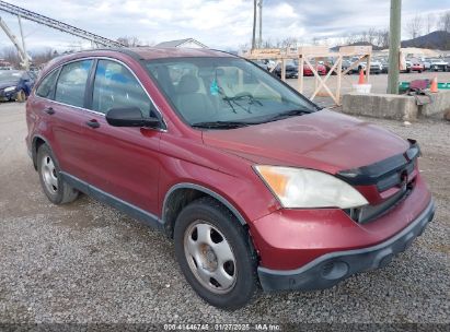 2008 HONDA CR-V LX Maroon  Gasoline JHLRE38348C036649 photo #1