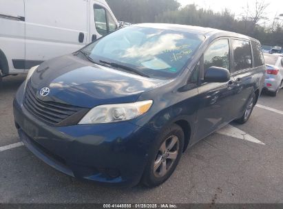 2011 TOYOTA SIENNA BASE V6 Blue  Gasoline 5TDZK3DC9BS028189 photo #3