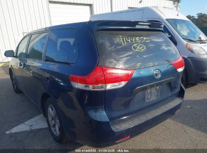 2011 TOYOTA SIENNA BASE V6 Blue  Gasoline 5TDZK3DC9BS028189 photo #4