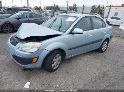 2006 KIA RIO LX Blue  Gasoline KNADE123X66066395 photo #3