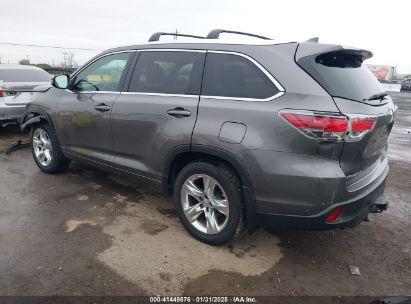 2015 TOYOTA HIGHLANDER LIMITED V6 Gray  Gasoline 5TDDKRFHXFS129575 photo #4