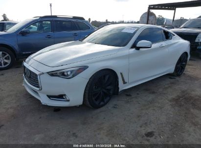 2019 INFINITI Q60 3.0T LUXE White  Gasoline JN1EV7EKXKM230444 photo #3