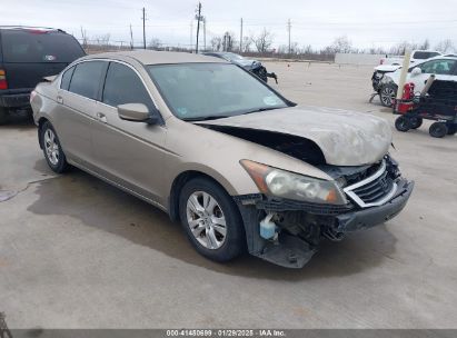 2008 HONDA ACCORD 2.4 LX-P Gold  Gasoline JHMCP26498C072709 photo #1