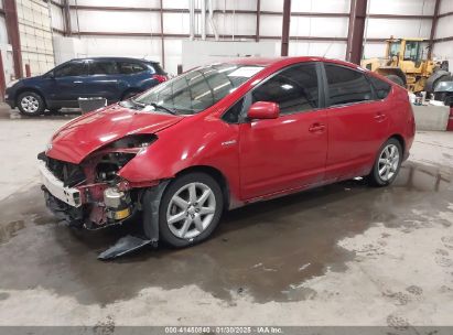 2008 TOYOTA PRIUS TOURING Red  Hybrid JTDKB20U187736367 photo #3