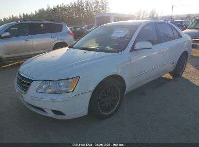 2009 HYUNDAI SONATA GLS V6 White  Gasoline 5NPET46F39H450807 photo #3