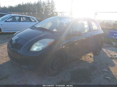 2008 TOYOTA YARIS Black  Gasoline JTDJT903885172625 photo #3