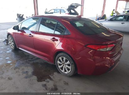 2022 TOYOTA COROLLA LE Red  Gasoline JTDEPMAE7NJ210387 photo #4