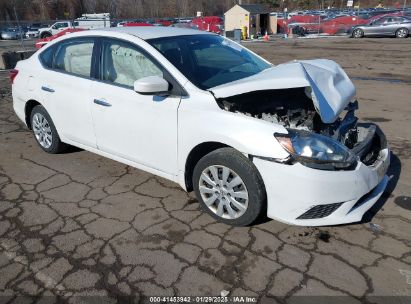 2017 NISSAN SENTRA SV White  Gasoline 3N1AB7APXHY249414 photo #1