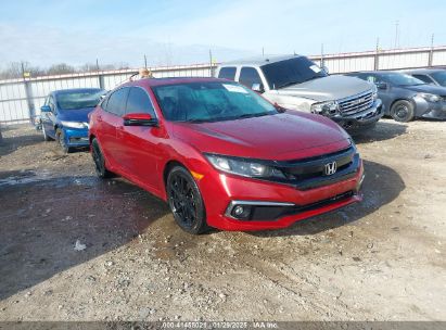 2021 HONDA CIVIC EX-L Red  Gasoline 2HGFC1F76MH701303 photo #1