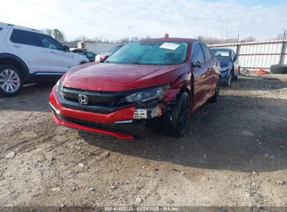 2021 HONDA CIVIC EX-L Red  Gasoline 2HGFC1F76MH701303 photo #3